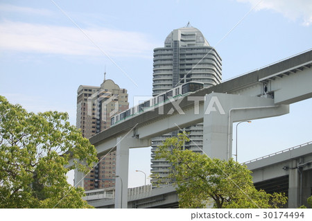 Monorail and city 30174494