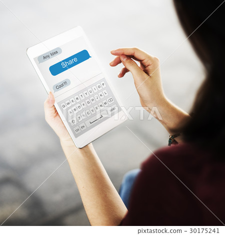 Online Communication connection Network Concept 30175241