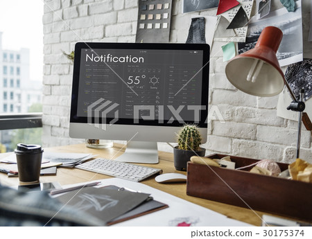 Personal organizer schedule application graphic Personal organizer schedule application graphic 30175374