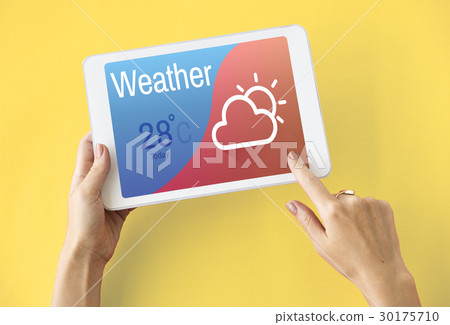 Weather Cloud Temperature Holiday Icon 30175710