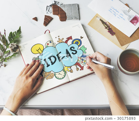 Ideas Cloud Bulb Bubble Creative Graphic Concept Ideas Cloud Bulb Bubble Creative Graphic Concept 30175893
