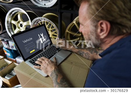 Automobile Car Mechanic Service Maintenance Concept 30176829