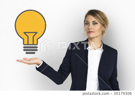Light Bulb Ideas Creative Icon Graphic 30179306