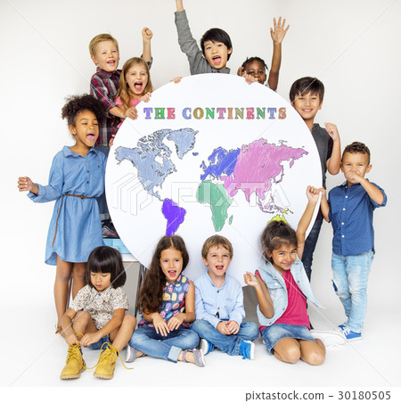 Continents World Planet Diverse Ethnicity Continents World Planet Diverse Ethnicity 30180505