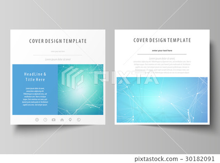 Business templates for square design brochure 30182091