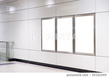 Empty White Billboard 30182849