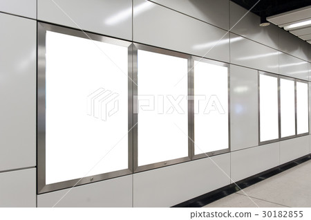 Empty White Billboard 30182855