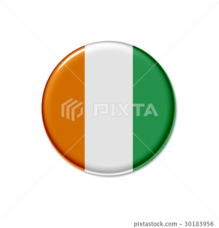 可以徽章國旗圖標科特迪瓦 30183956