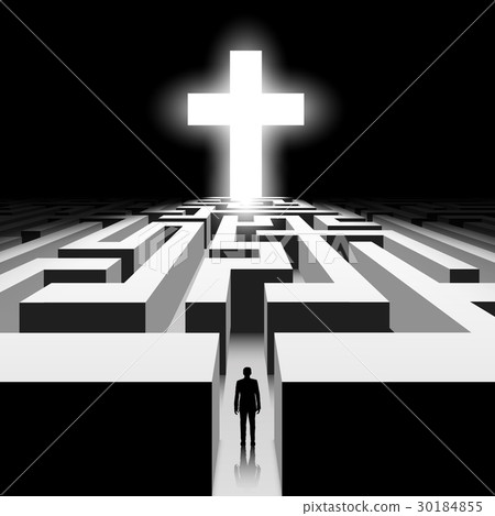 White Cross. Stock illustration. 30184855