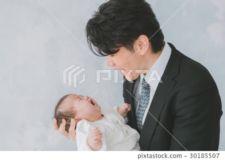 baby, infant, ikumen (man who enjoys child rearing) 30185507