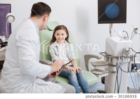 Lovely girl being at health consultation Lovely girl being at health consultation 30186938