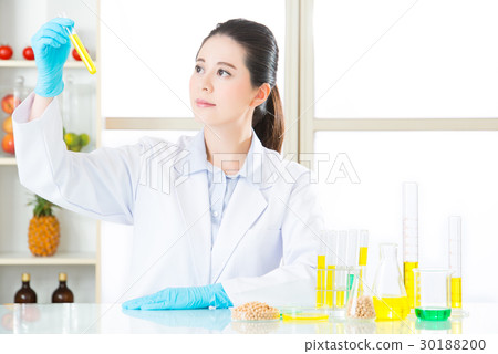 Asian female scientist try to breakthrough genetic 30188200