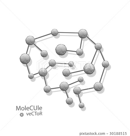 Structure molecule and communication Dna, atom 30188515
