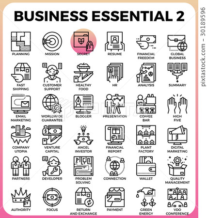 Business Essential icons 30189596