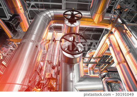 Industrial zone, Steel pipelines, valves and pumps 30191049