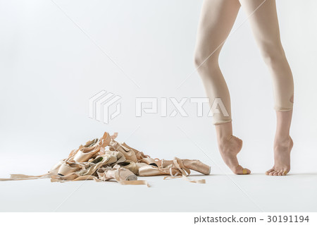 Ballet dancer legs and pointe shoes Ballet dancer legs and pointe shoes 30191194