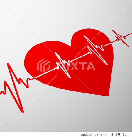 human heart. Stock illustration. 30191971