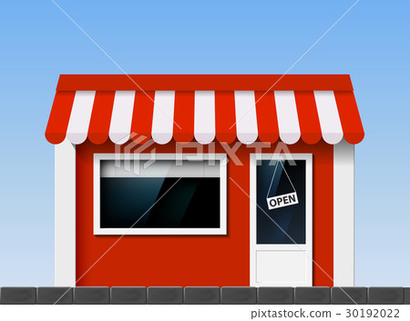 Shop window. Stock illustration. 30192022