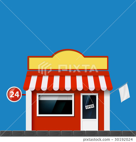 Shop window. Stock illustration. 30192024