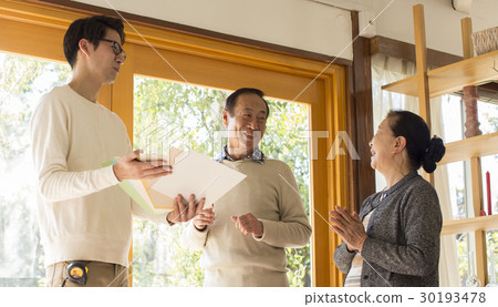 Senior renovation meeting architect Senior renovation meeting architect 30193478