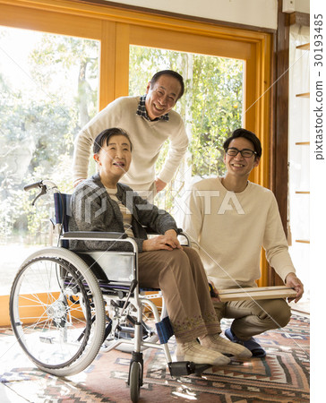 Senior wheelchair women renovation meeting 30193485