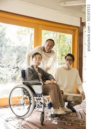 Senior wheelchair women renovation meeting 30193551