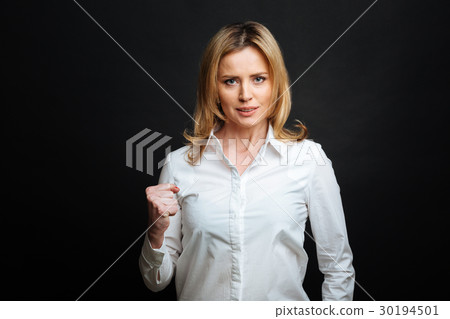 Resolute mature woman feeling powerful in the Resolute mature woman feeling powerful in the 30194501