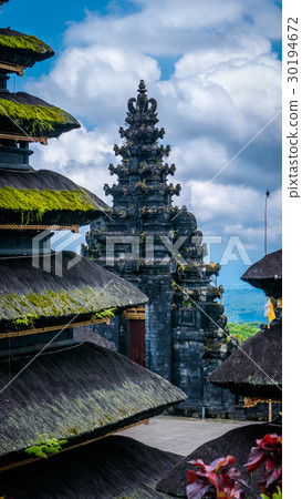 Roofs in Pura Besakih Temple in Bali Island 30194672