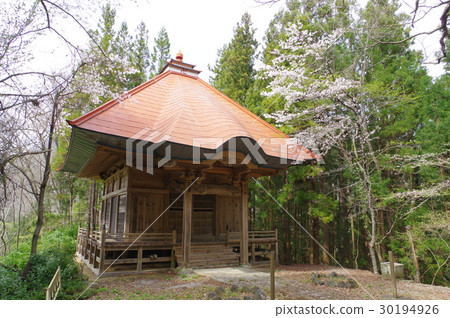 Shinshu Ikusaka Village文化財產Okitsudo Bird's Eye View江戶時代建築村指定的文化財產 Shinshu Ikusaka Village文化財產Okitsudo Bird's Eye View江戶時代建築村指定的文化財產 30194926