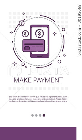Online Payment Service Mobile Transaction Banner 30195068
