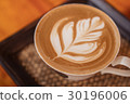 Cup of coffee with beautiful Latte art 30196006