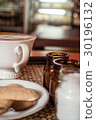 Cup of coffee with beautiful Latte art 30196132