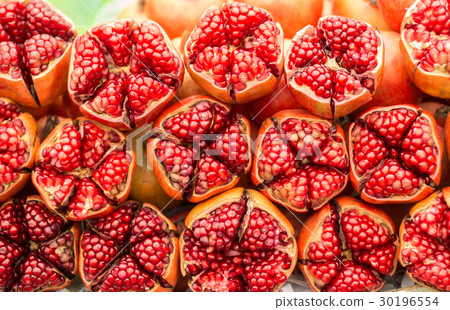 red pomegranate cutting 30196554