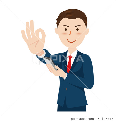 Businessman smartphone Businessman smartphone 30196757