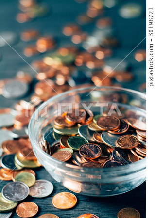 Thai Baht Coins and money background 30198721