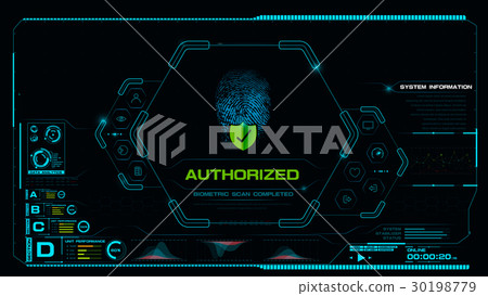 Futuristic HUD Cyber technology concept with 30198779