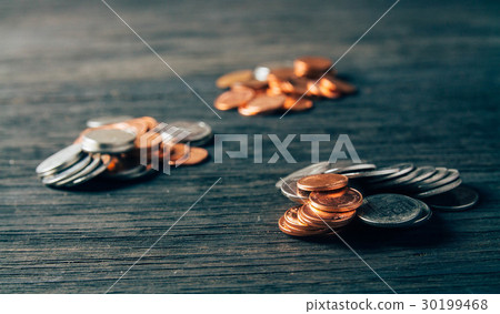 Thai Baht Coins and money background 30199468