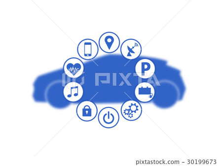 Smart car illustration 30199673