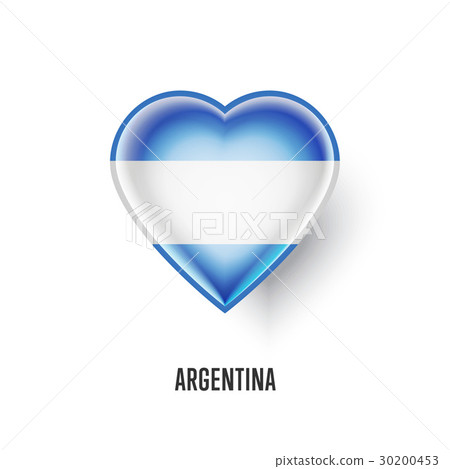 Patriotic heart symbol with Argentina flag Patriotic heart symbol with Argentina flag 30200453