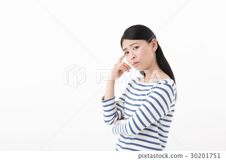 Women cheeks trouble 30201751