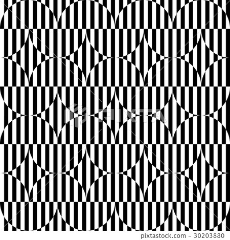 Black and white geometric stripe seamless pattern - Stock Illustration ...