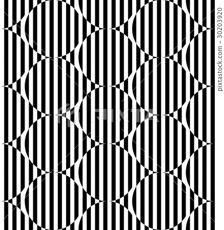 Black and white geometric stripe seamless pattern - Stock Illustration ...