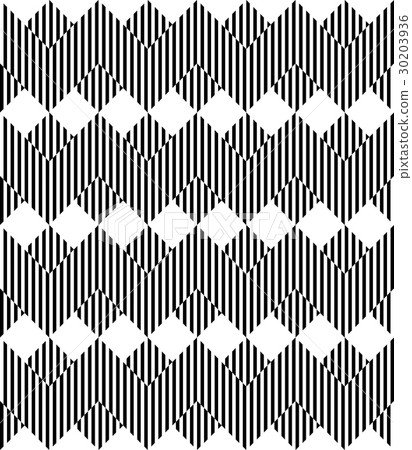 Black and white geometric stripe seamless pattern - Stock Illustration ...