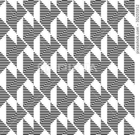 Black and white geometric seamless pattern - Stock Illustration ...