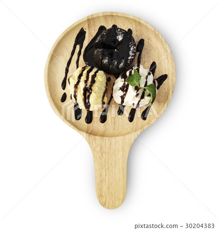 Chocolate Lava Cake with ice cream  30204383