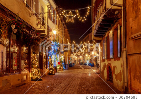 French city Colmar on Christmas Eve. 30204693