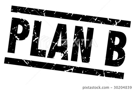 Square Grunge Black Plan B Stamp - Stock Illustration [30204839] - PIXTA