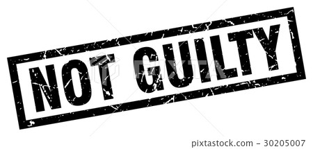 square grunge black not guilty stamp square grunge black not guilty stamp 30205007