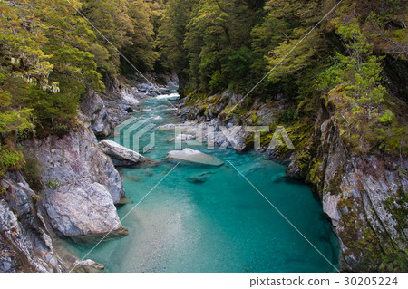 Blue Pool , Aspiring National Park , New zealand Blue Pool , Aspiring National Park , New zealand 30205224