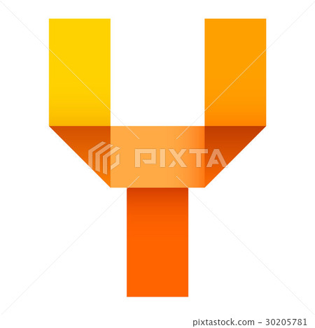 bright letter folded of paper bright letter folded of paper 30205781